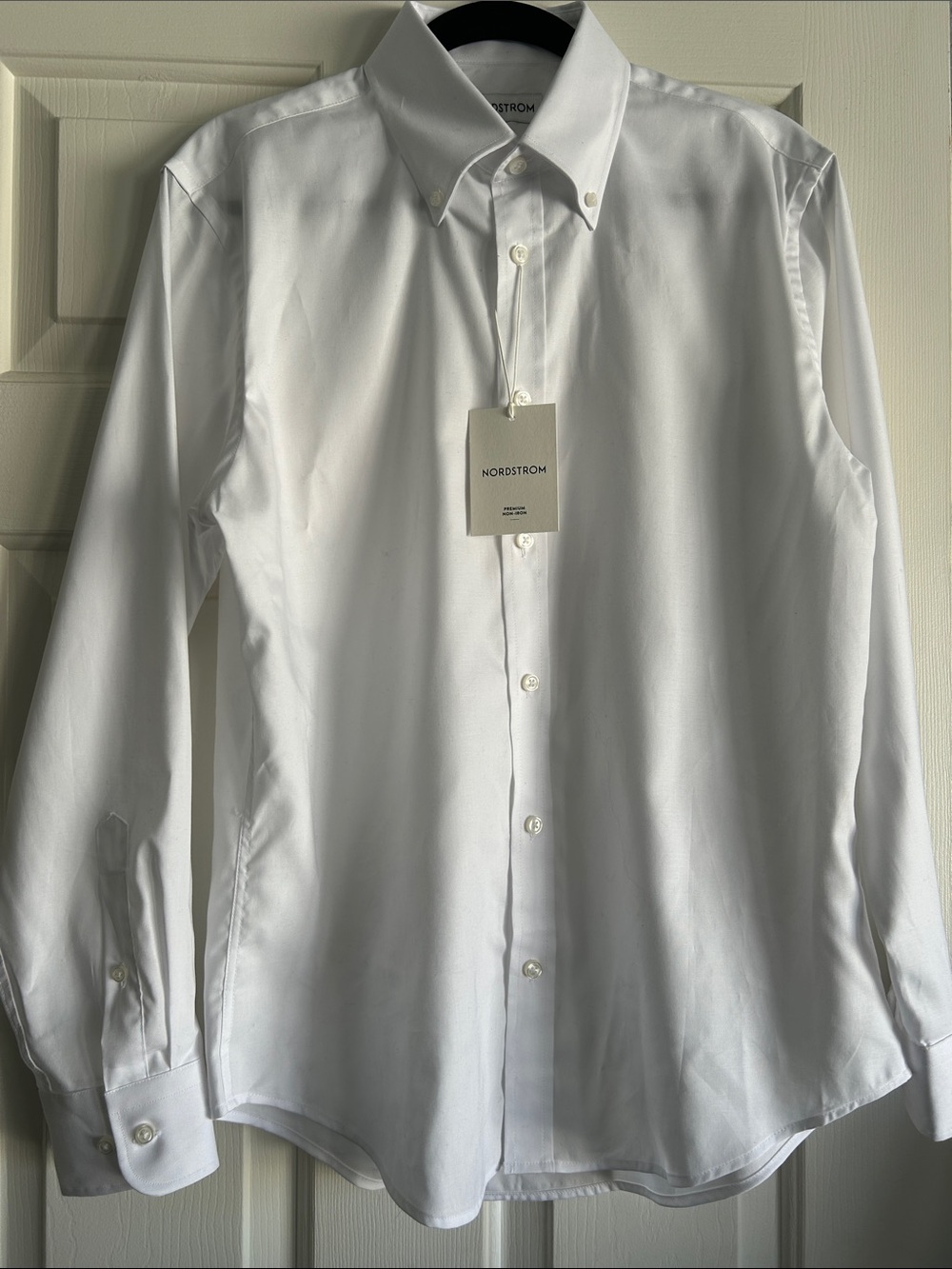 Nordstrom Men’s White Button-Front Dress Shirt